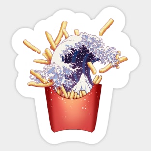 kanagawa fries Sticker